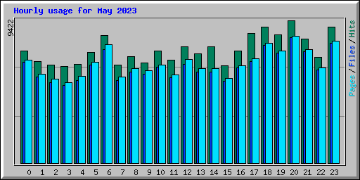 Hourly usage for May 2023