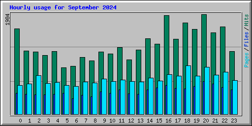 Hourly usage for September 2024